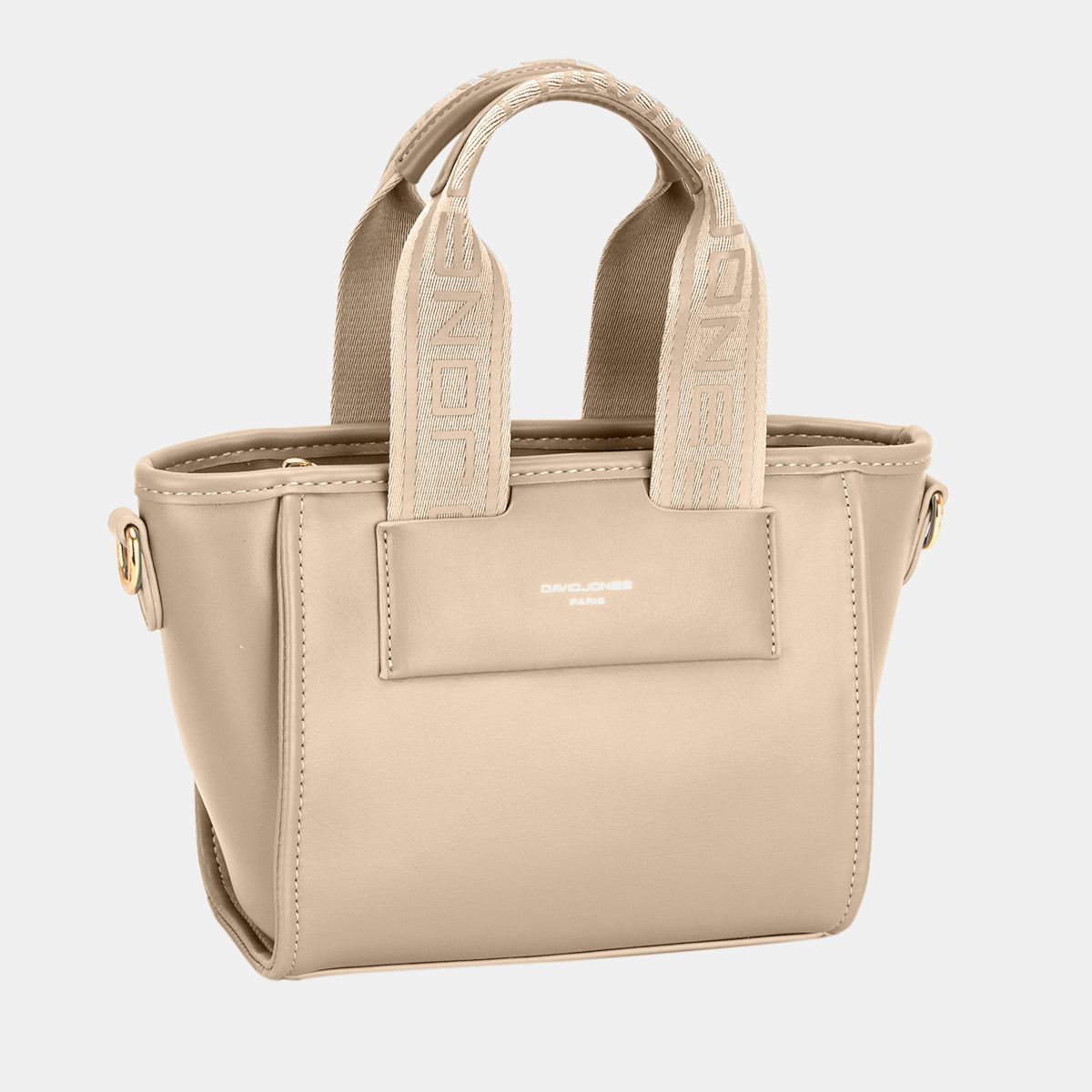 David Jones Small Handbag with Embossed Pattern Handles-7