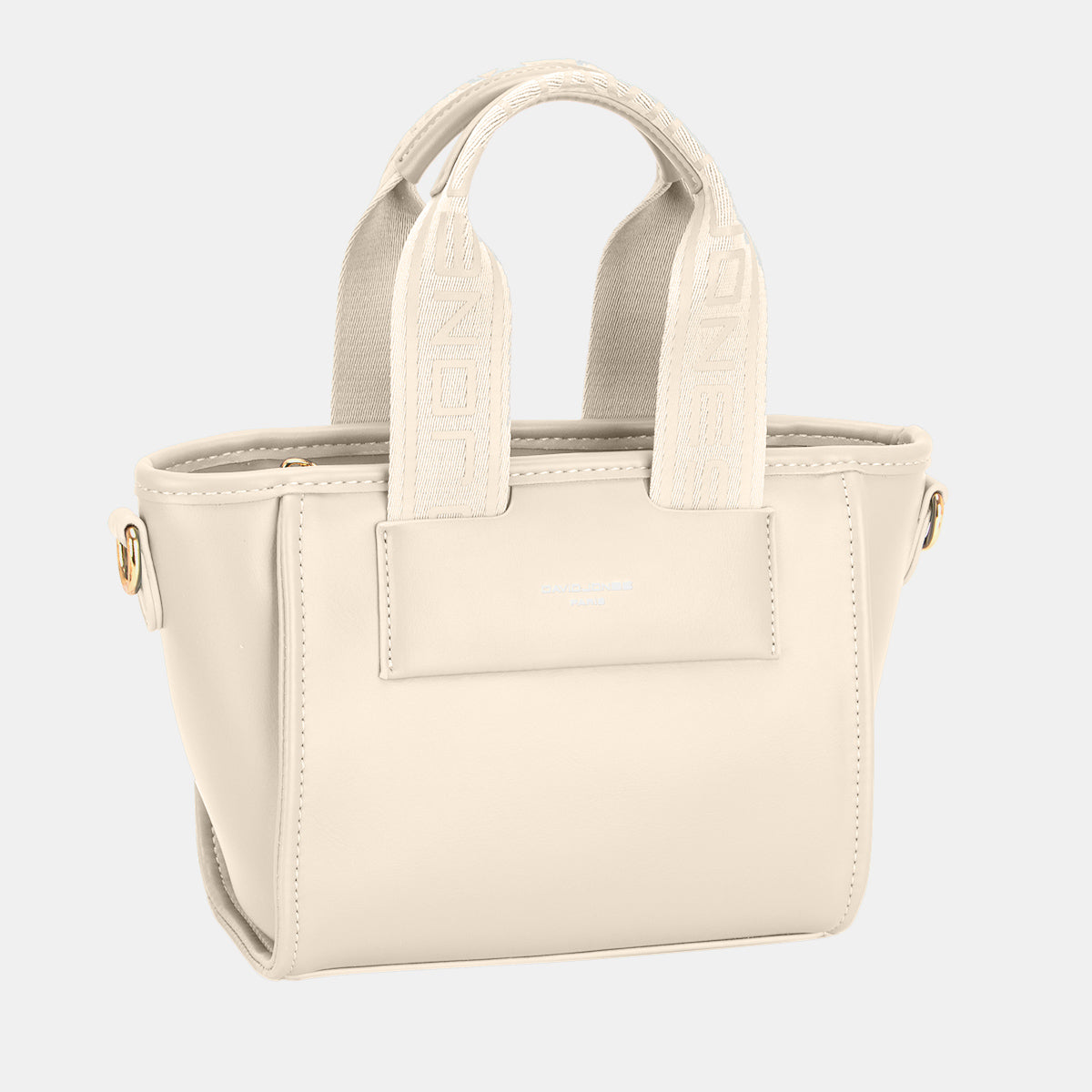David Jones Small Handbag with Embossed Pattern Handles-6