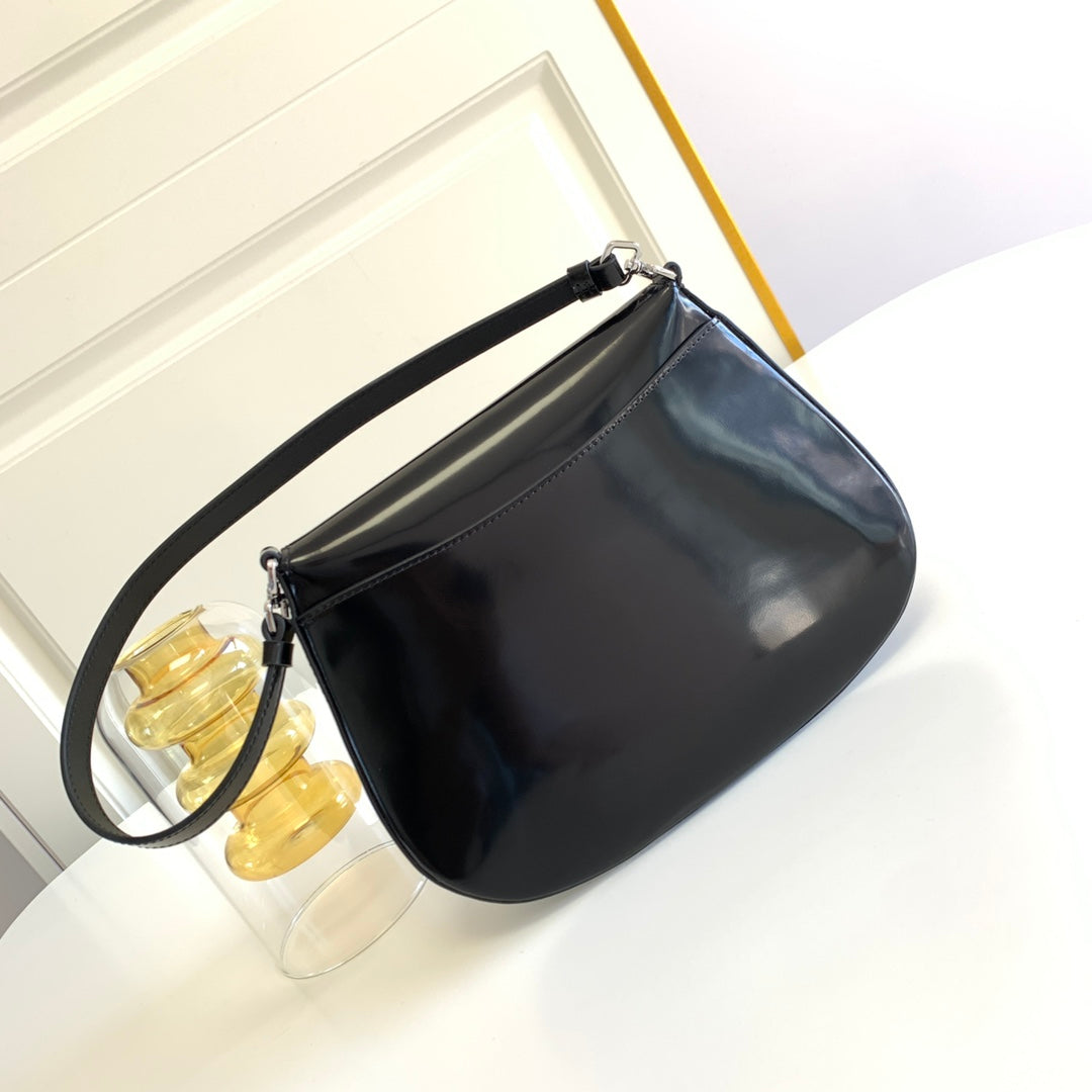Prada Milano Flap Bag Brushed Leather 23cm
