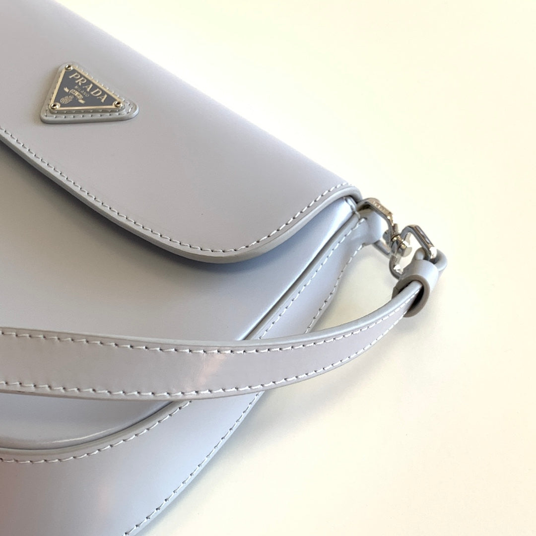 Prada Milano Flap Bag Brushed Leather 23cm
