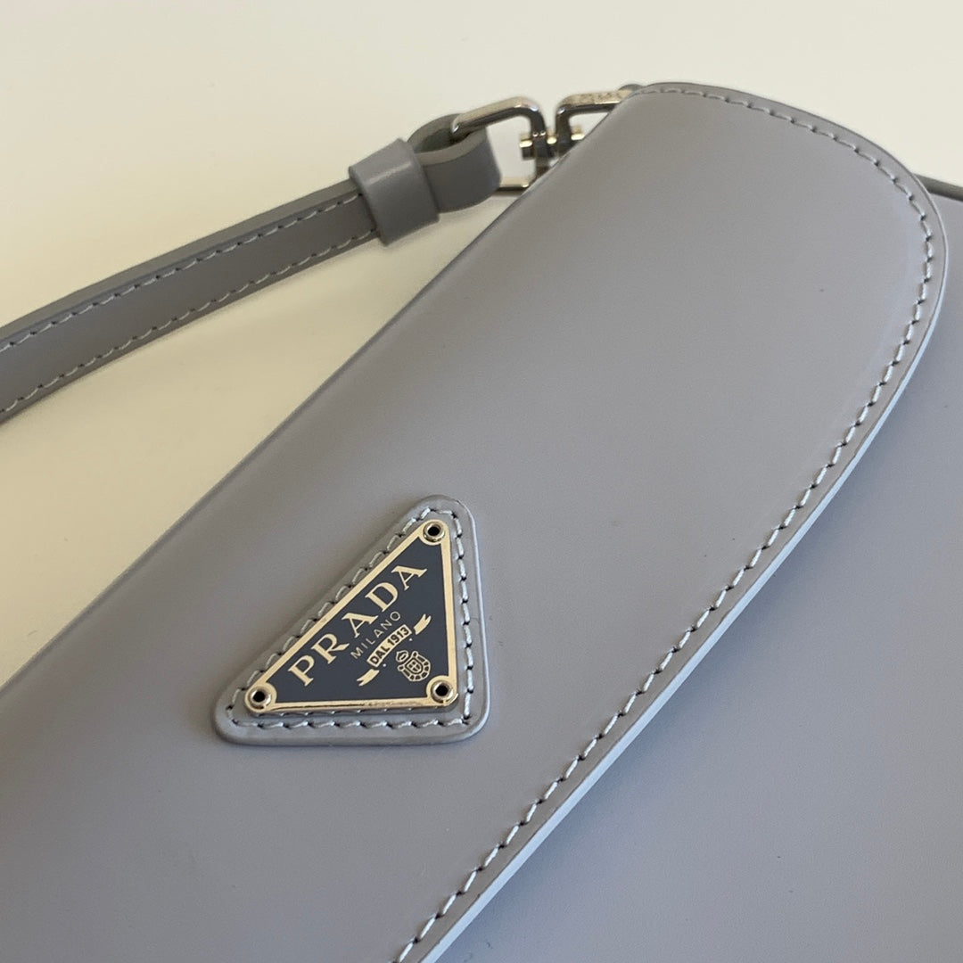 Prada Milano Flap Bag Brushed Leather 23cm