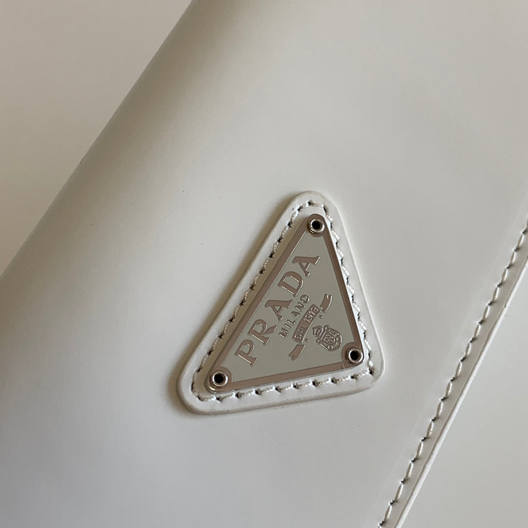 Prada Milano Flap Bag Brushed Leather 23cm