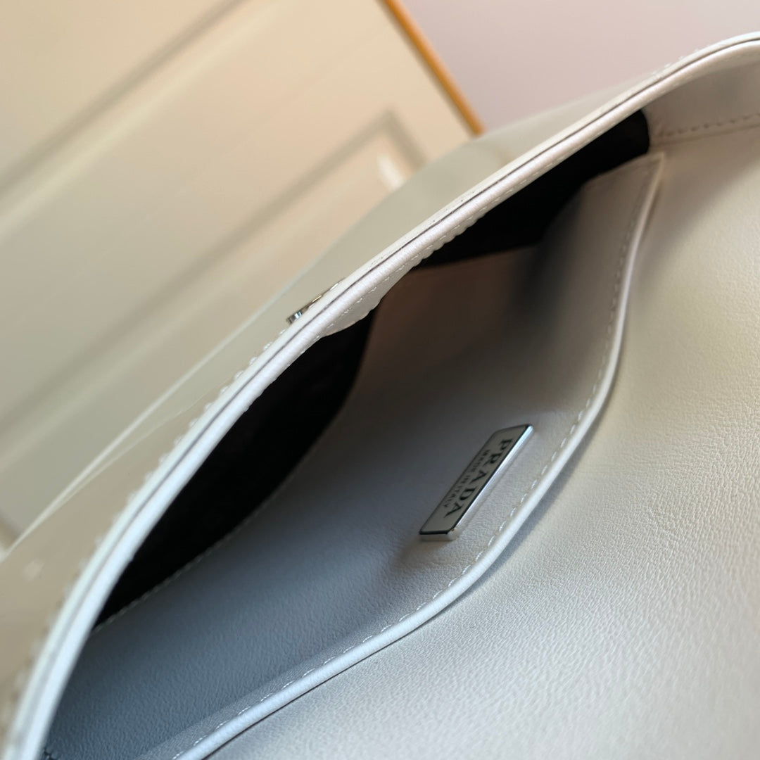 Prada Milano Flap Bag Brushed Leather 23cm