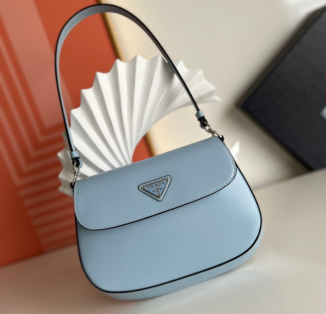 Prada Milano Flap Bag Brushed Leather 23cm