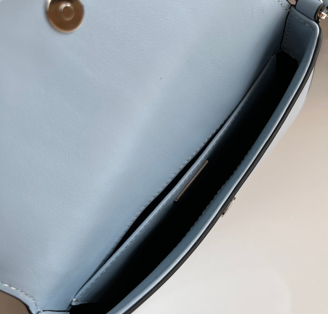 Prada Milano Flap Bag Brushed Leather 23cm