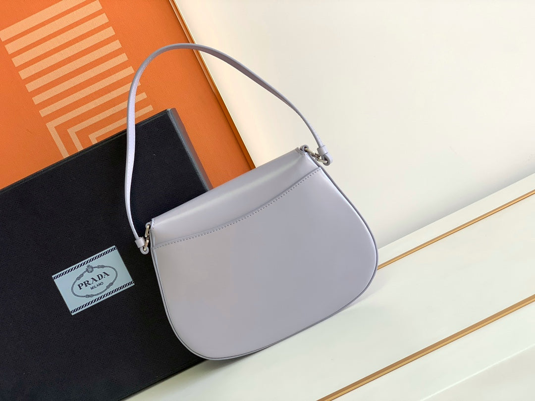 Prada Milano Flap Bag Brushed Leather 23cm