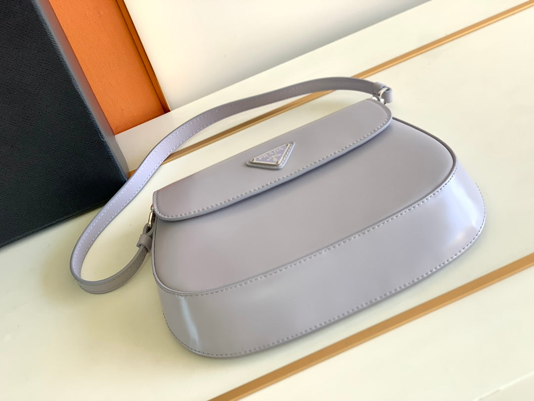 Prada Milano Flap Bag Brushed Leather 23cm