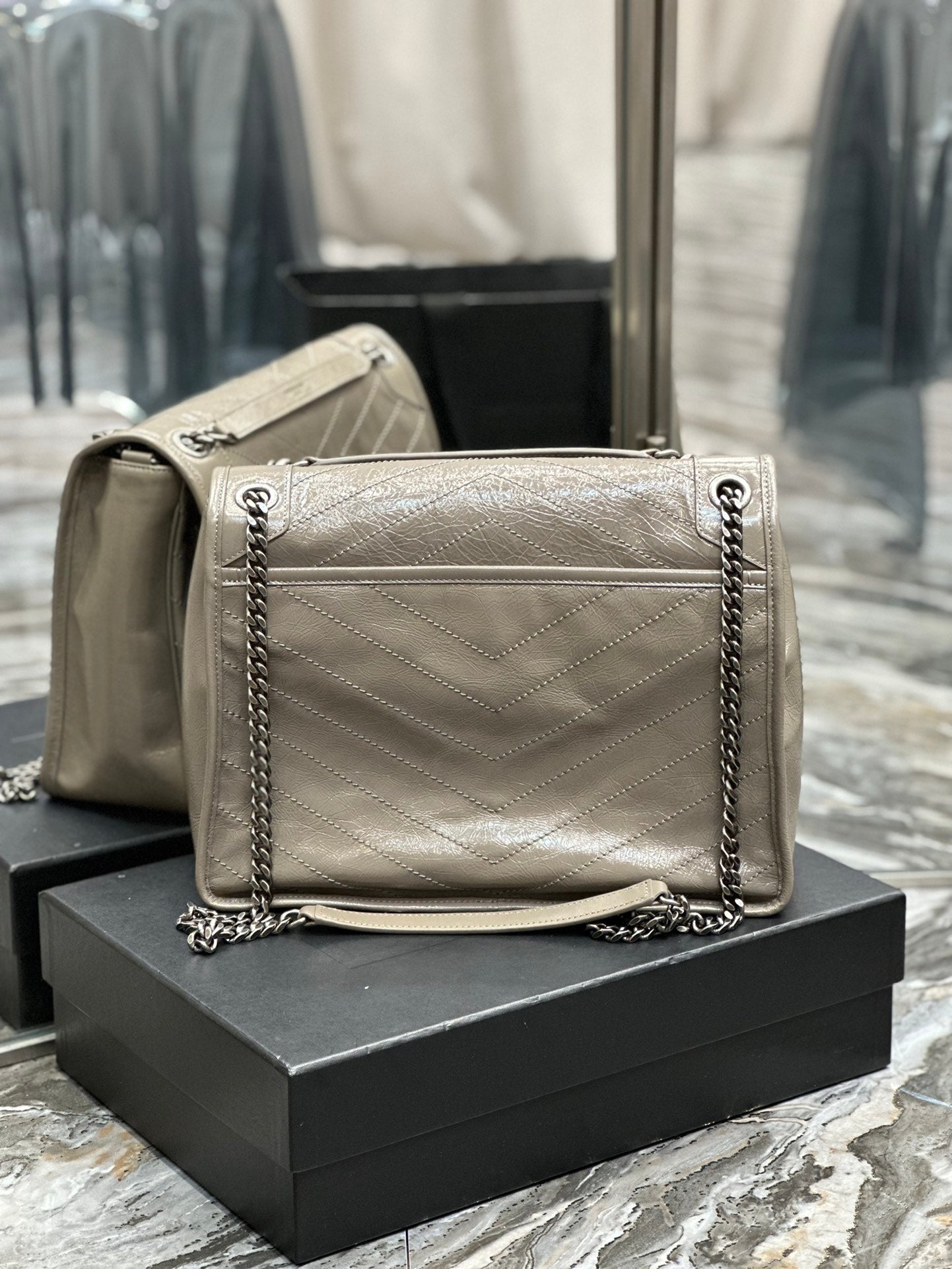 Ysl Saint Laurent Niki Bag Vintage Leather 32