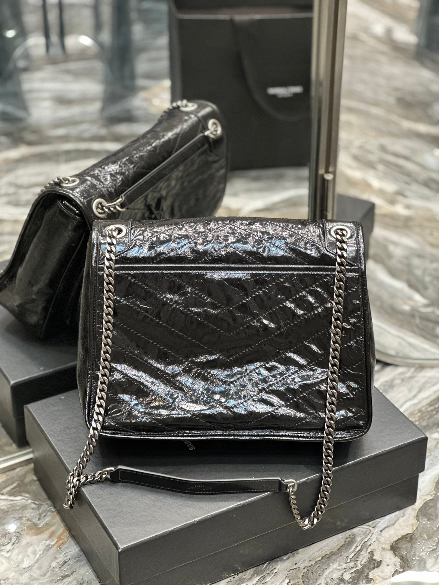 Ysl Saint Laurent Niki Bag Vintage Leather 32