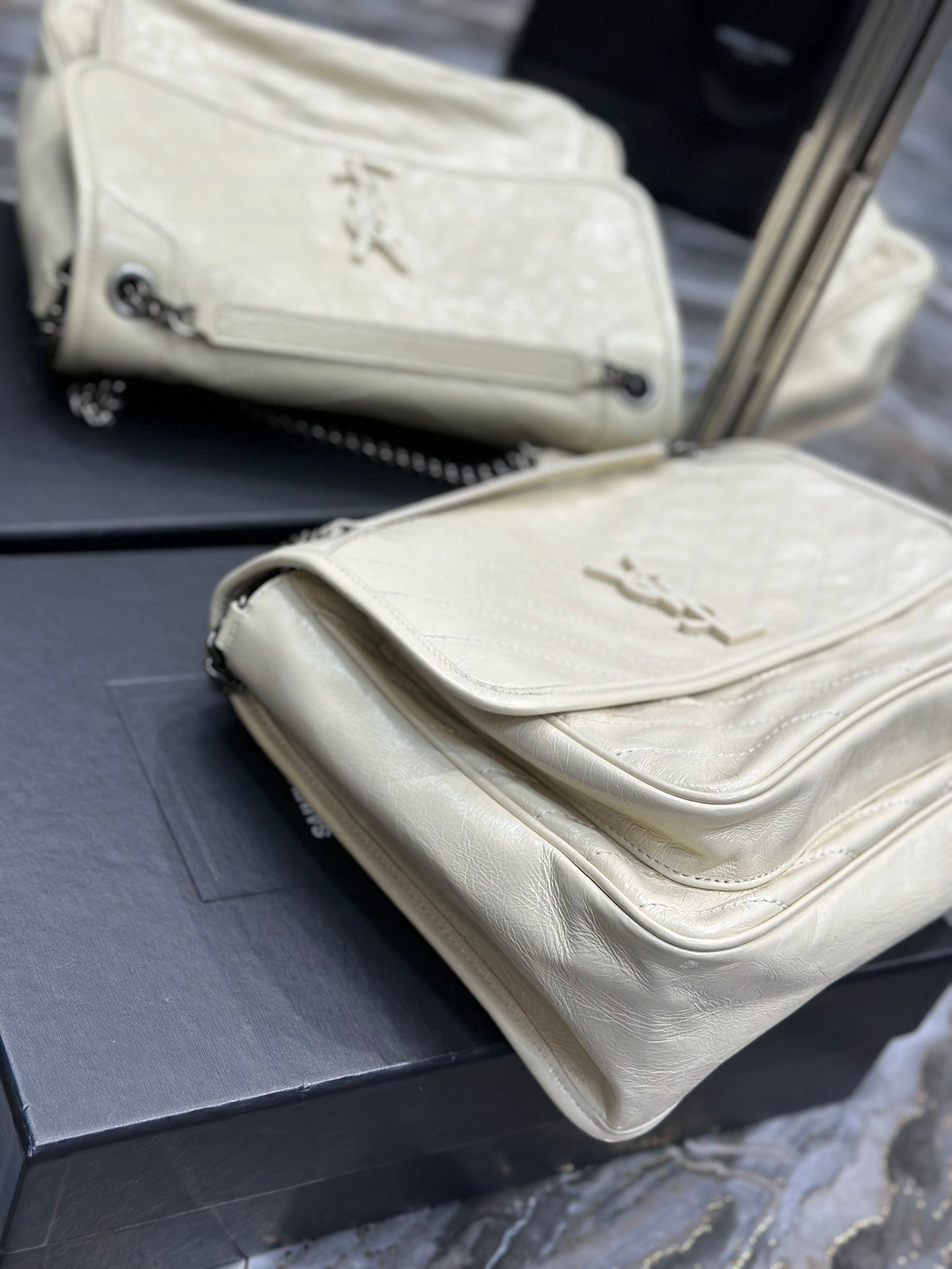 Ysl Saint Laurent Niki Bag Vintage Leather 32