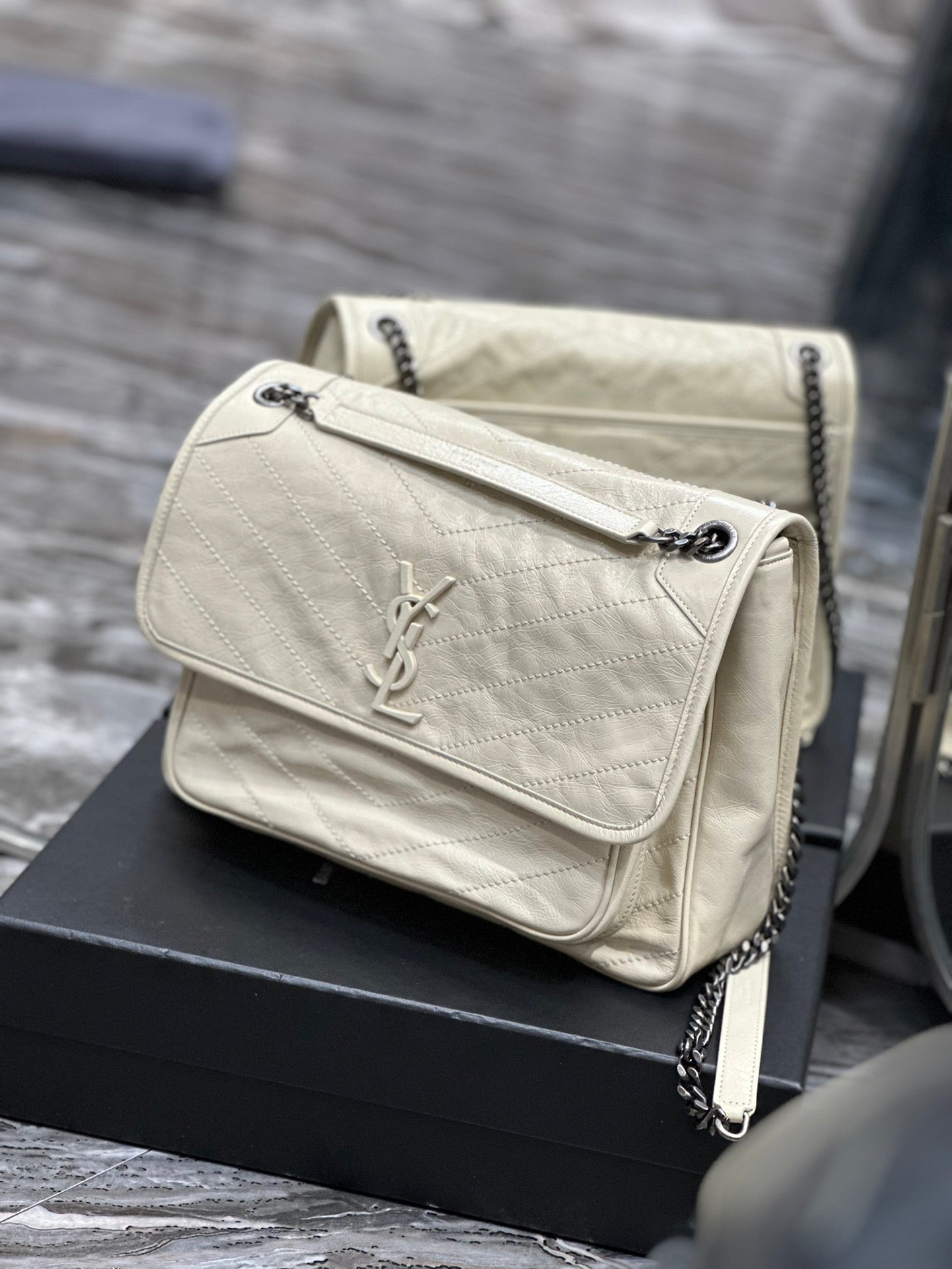 Ysl Saint Laurent Niki Bag Vintage Leather 32