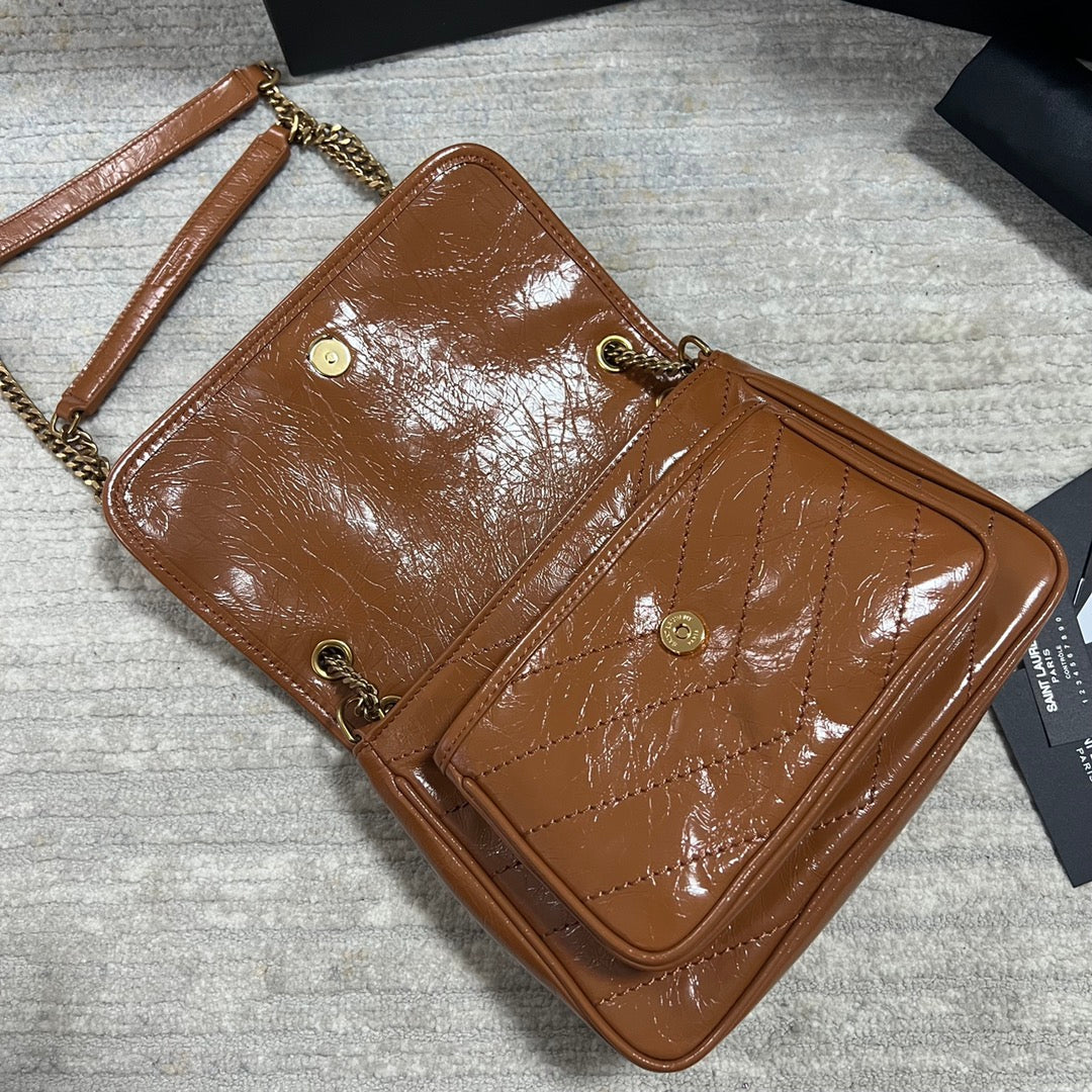 Ysl Saint Laurent Niki Bag Vintage Leather 21