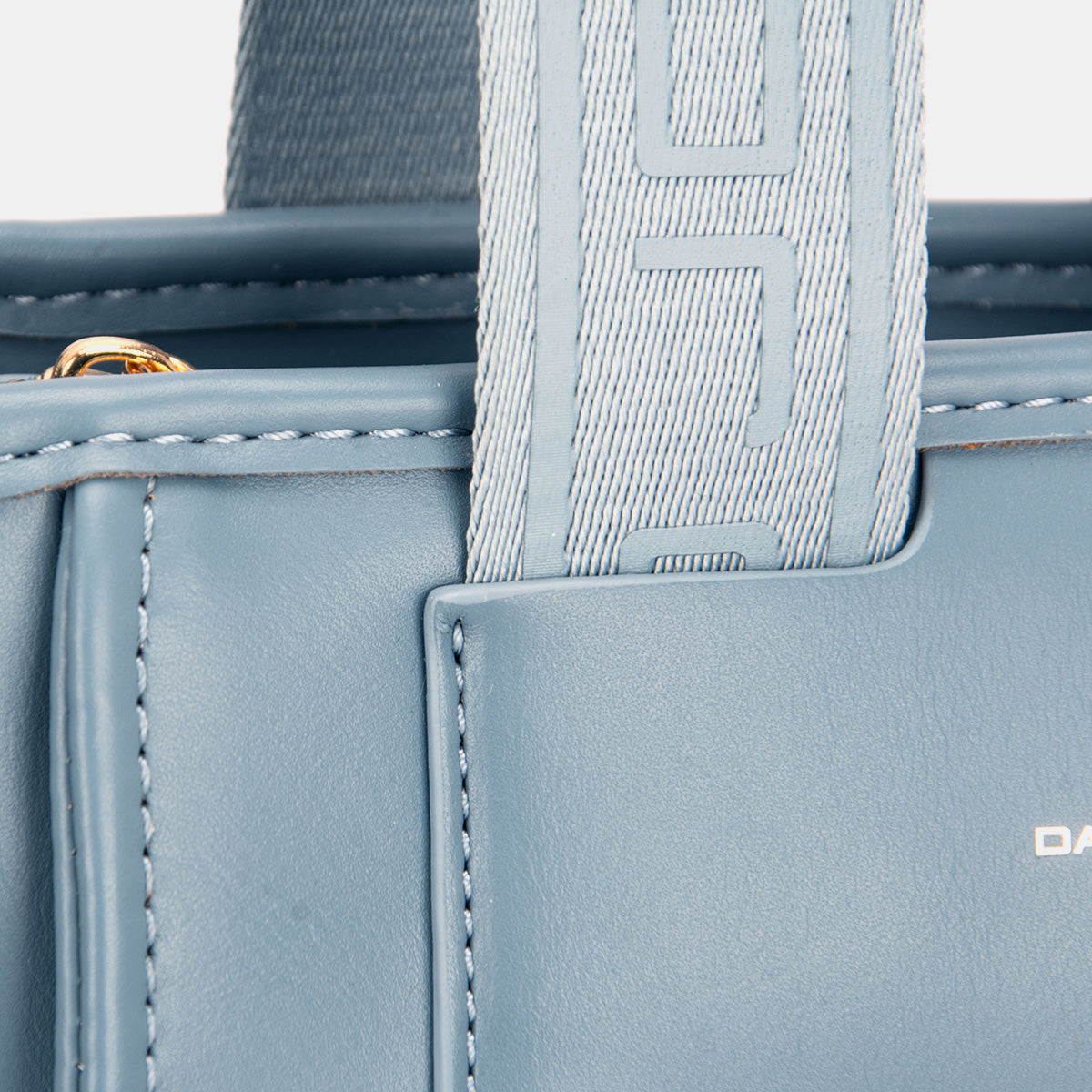 David Jones Small Handbag with Embossed Pattern Handles-2