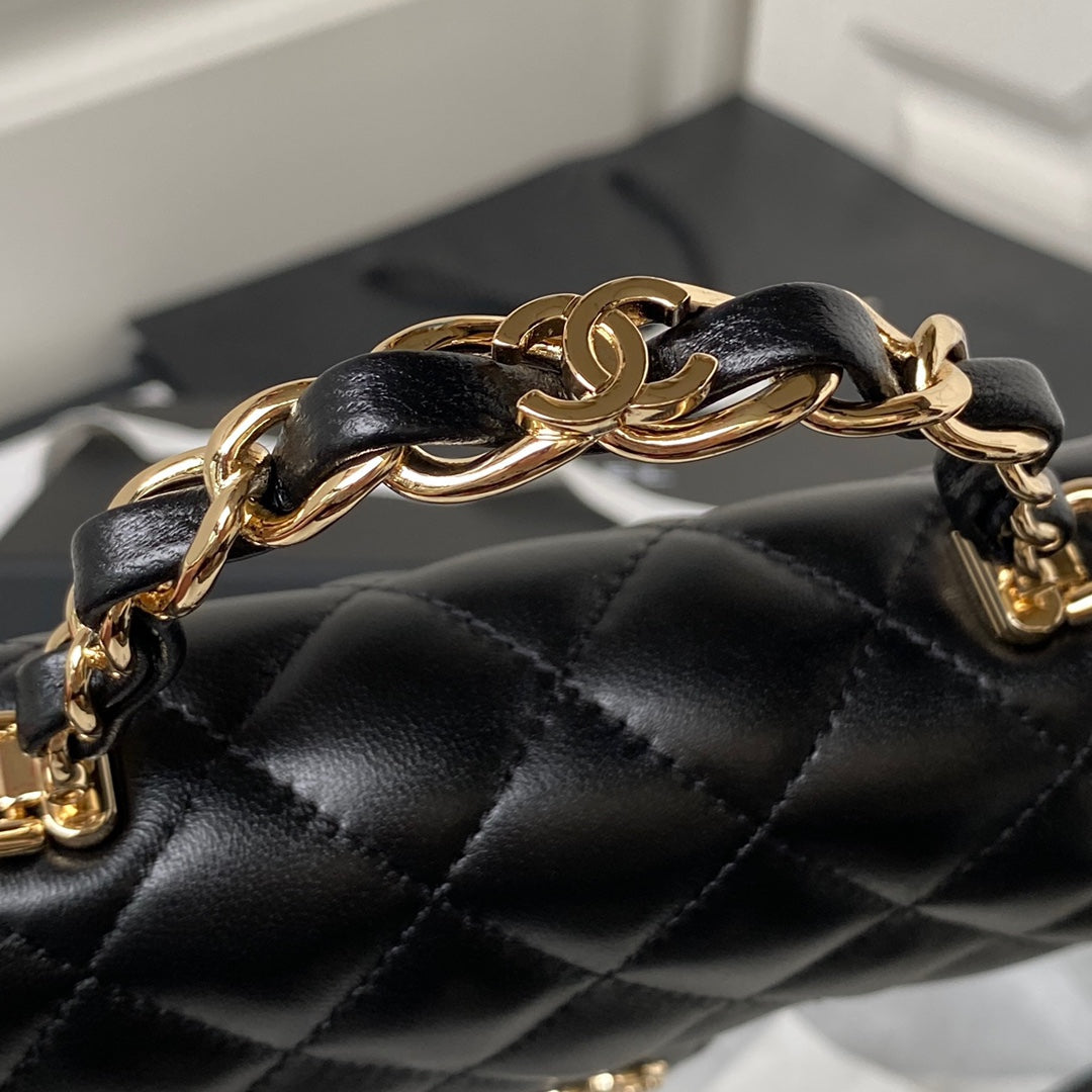 Chanel flap bag Leather