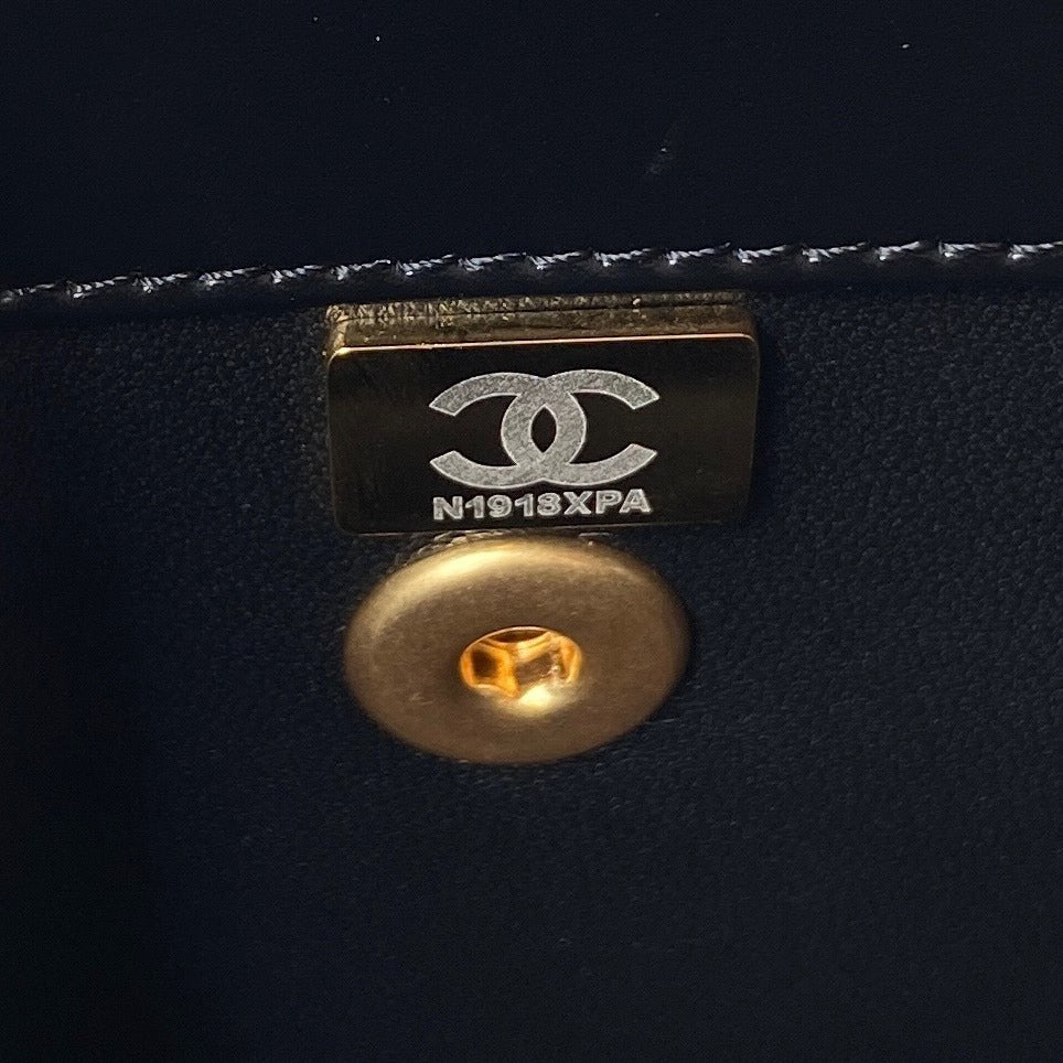 Chanel Flap Handle Bag Black