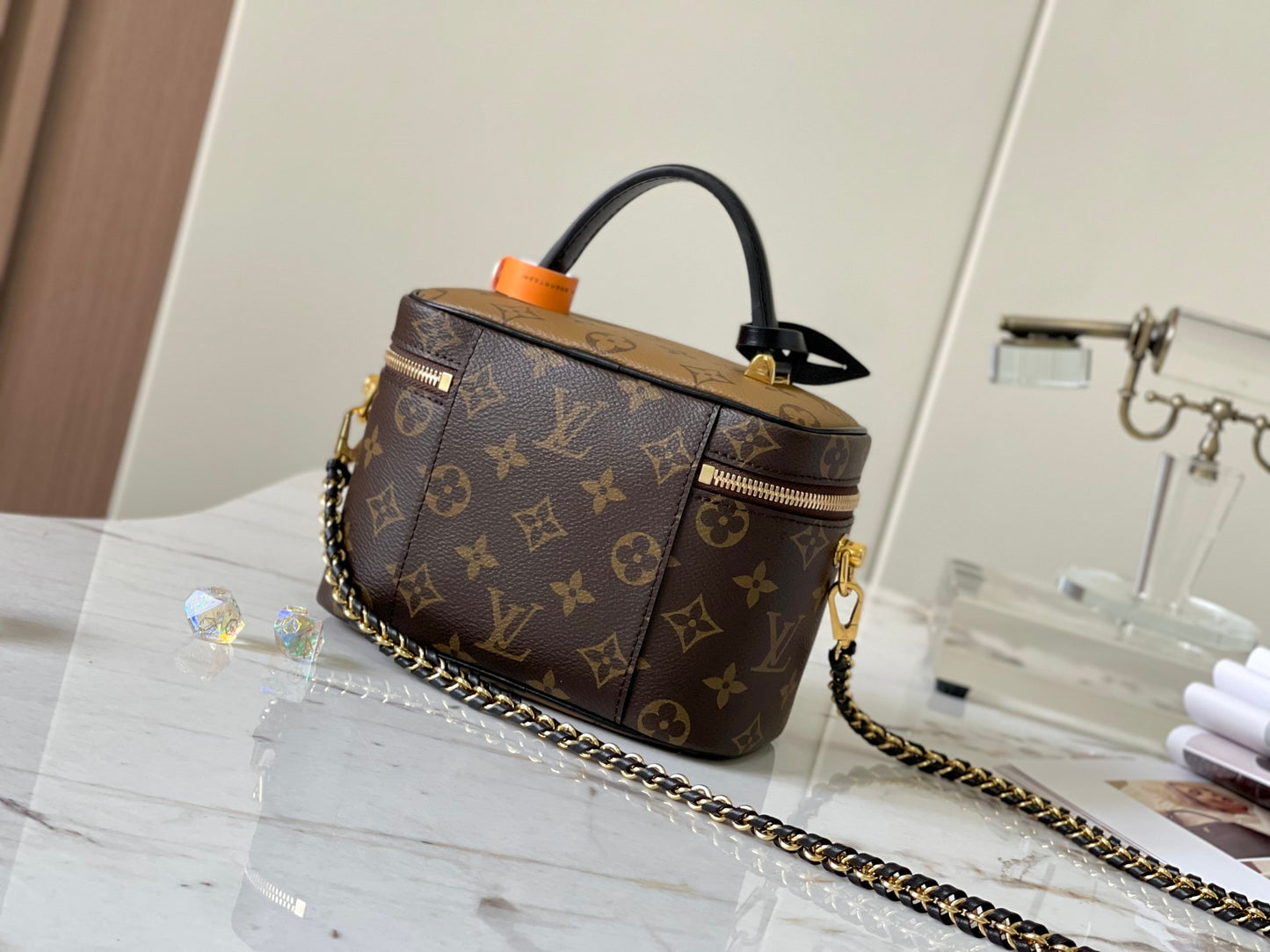 Lv Louis Vuitton Vanity PM in Monogram Canvas
