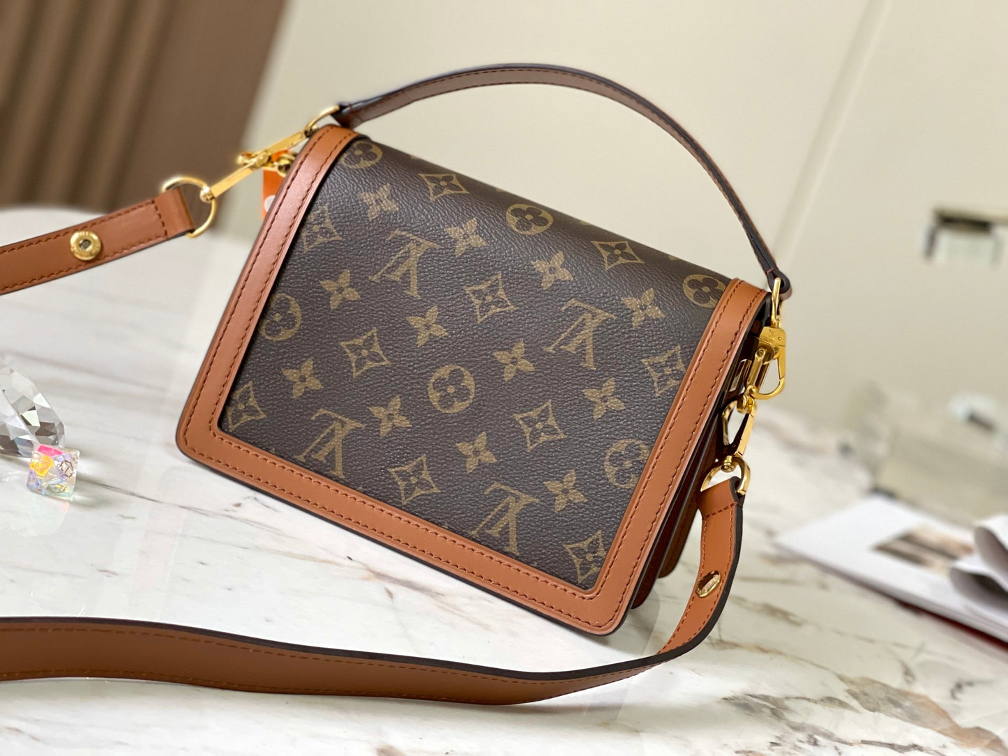 Lv Louis Vuitton Dauphine Lock Monogram Canvas