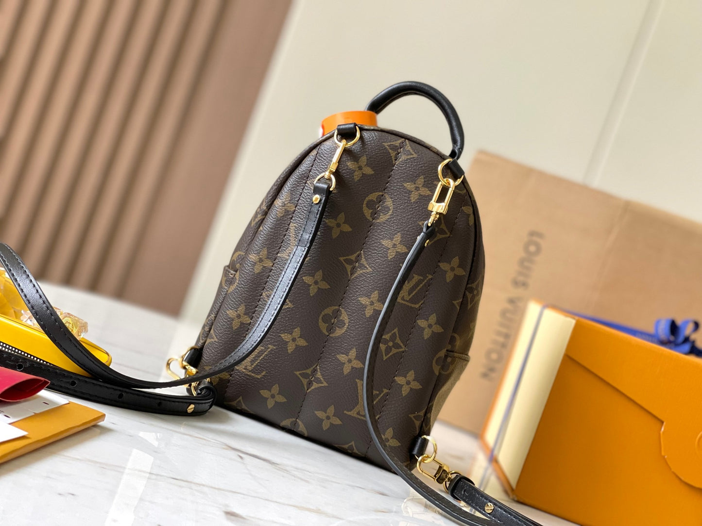 Lv Louis Vuitton Palm Springs Mini backpack in Monogram Canvas