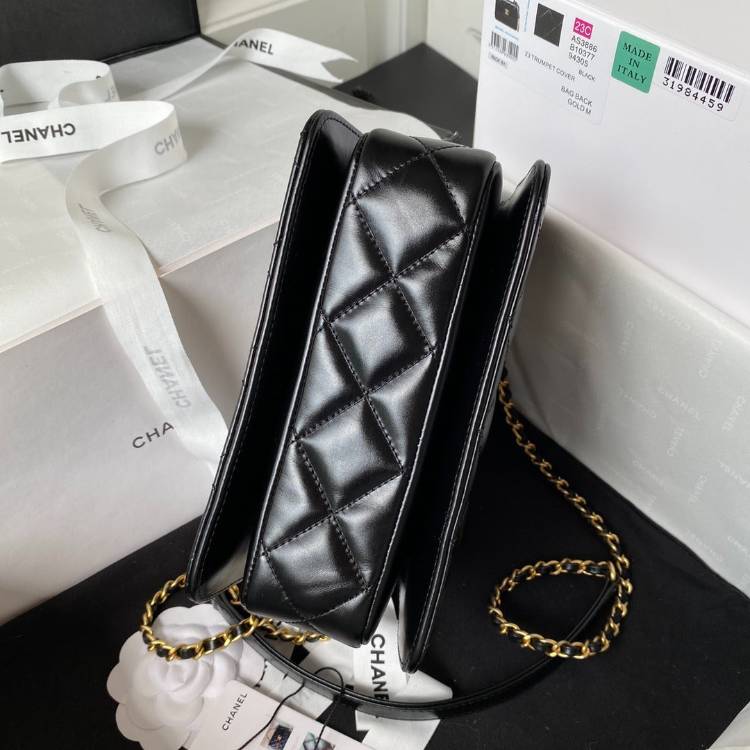 Chanel Flap Handle Bag Black