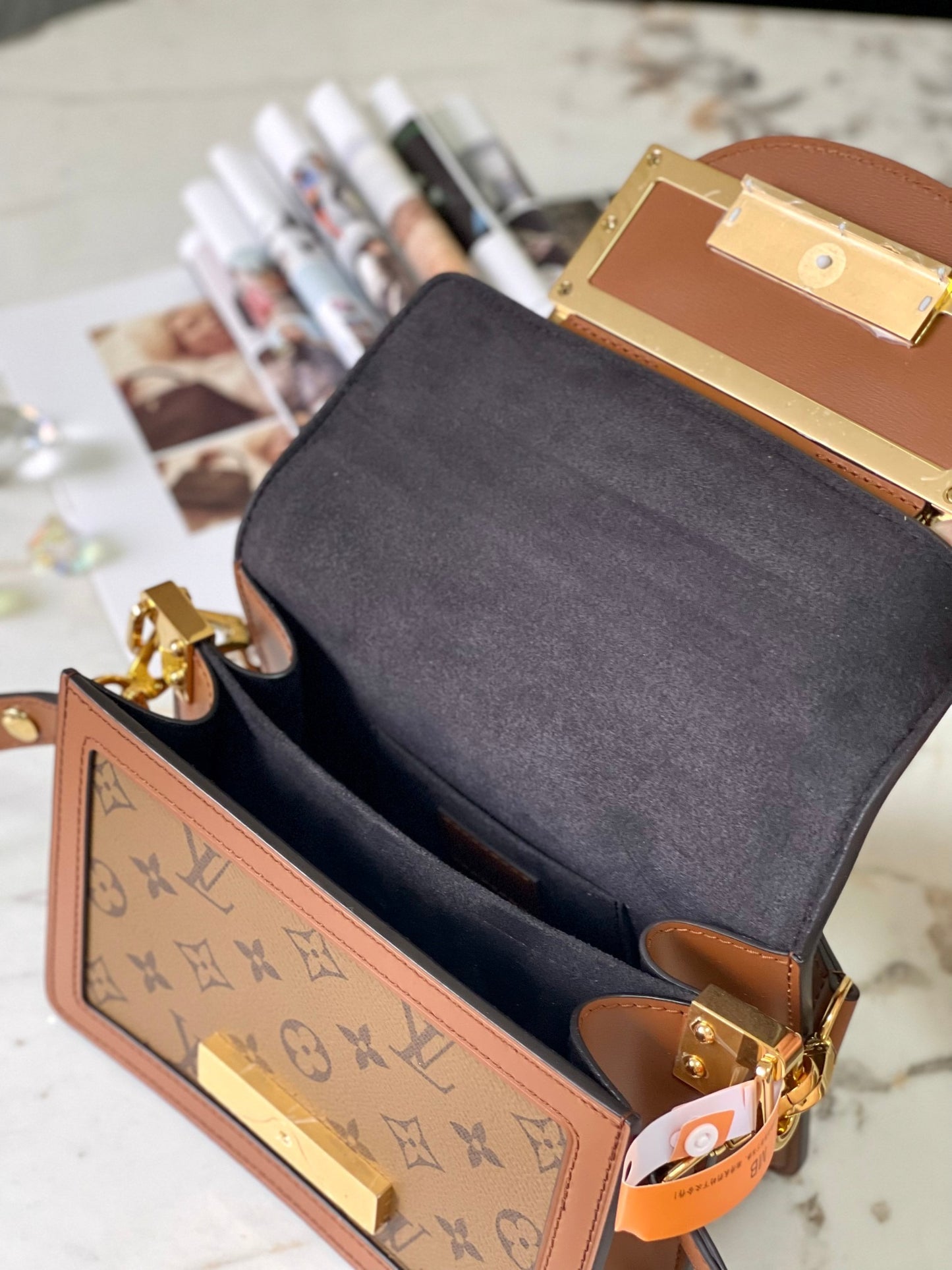 Lv Louis Vuitton Dauphine Lock Monogram Canvas