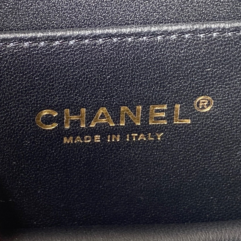 Chanel Flap Handle Bag Black