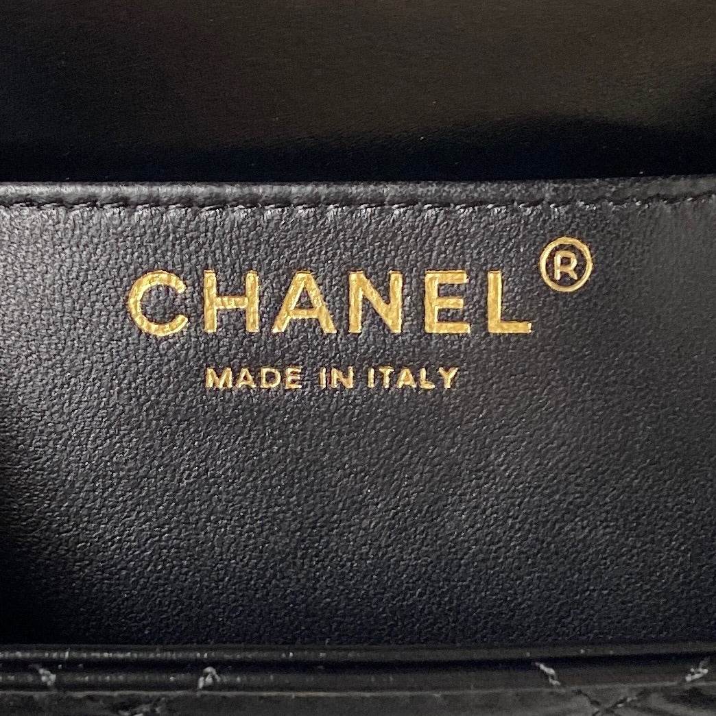 Chanel Flap Bag Black Leather - My Store