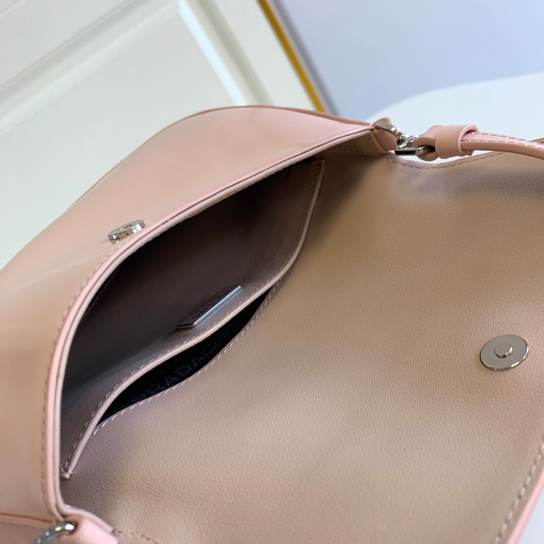 Prada Milano Flap Bag Brushed Leather 23cm