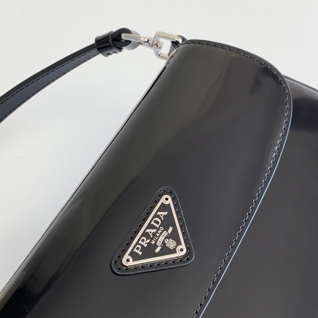 Prada Milano Flap Bag Brushed Leather 23cm