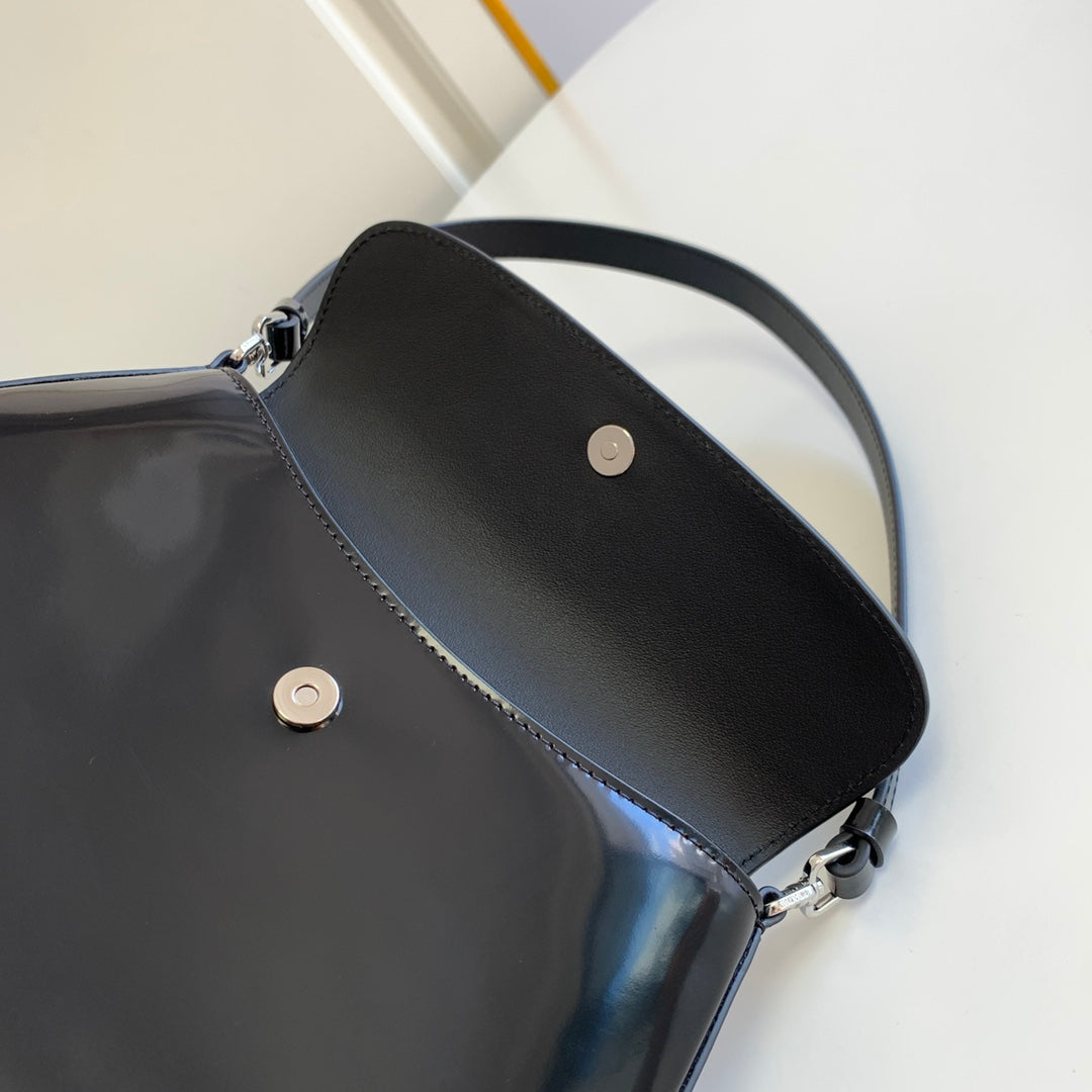 Prada Milano Flap Bag Brushed Leather 23cm