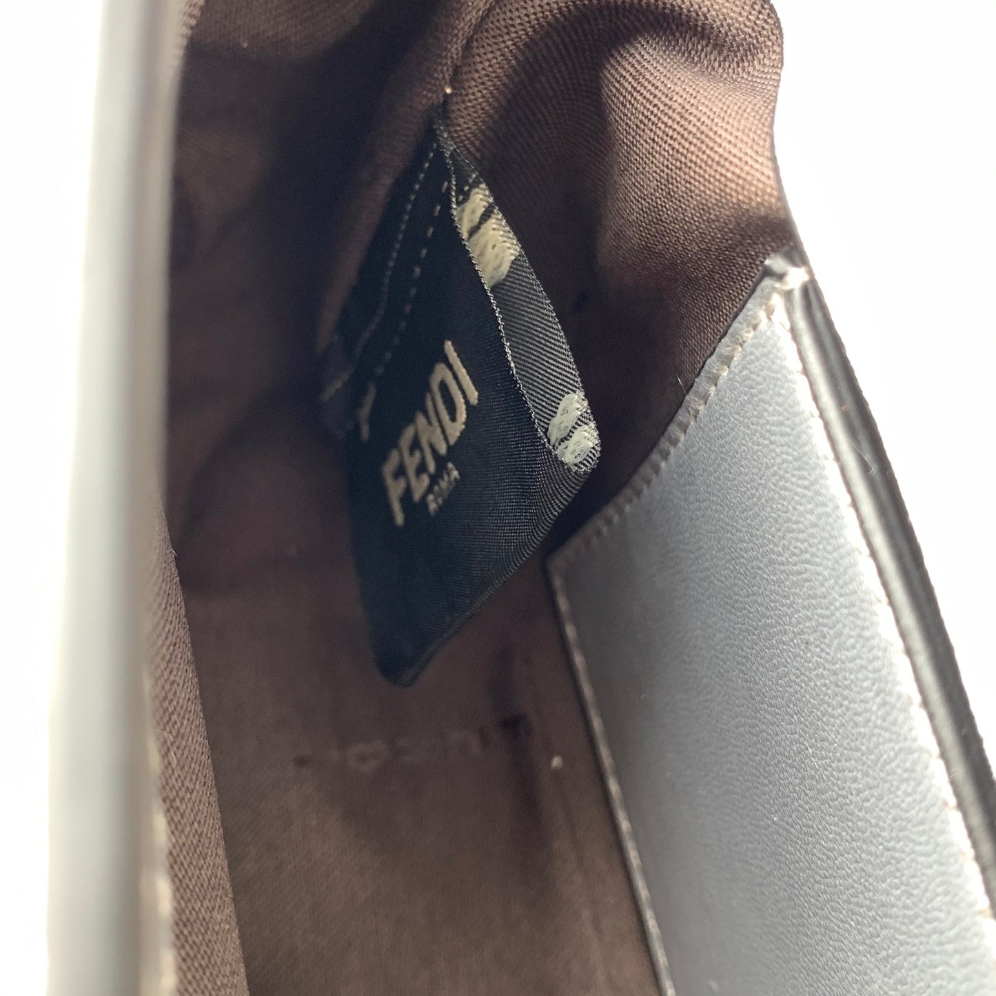 Fendi Baguette Mini Leather Crossbody Bag 19cm