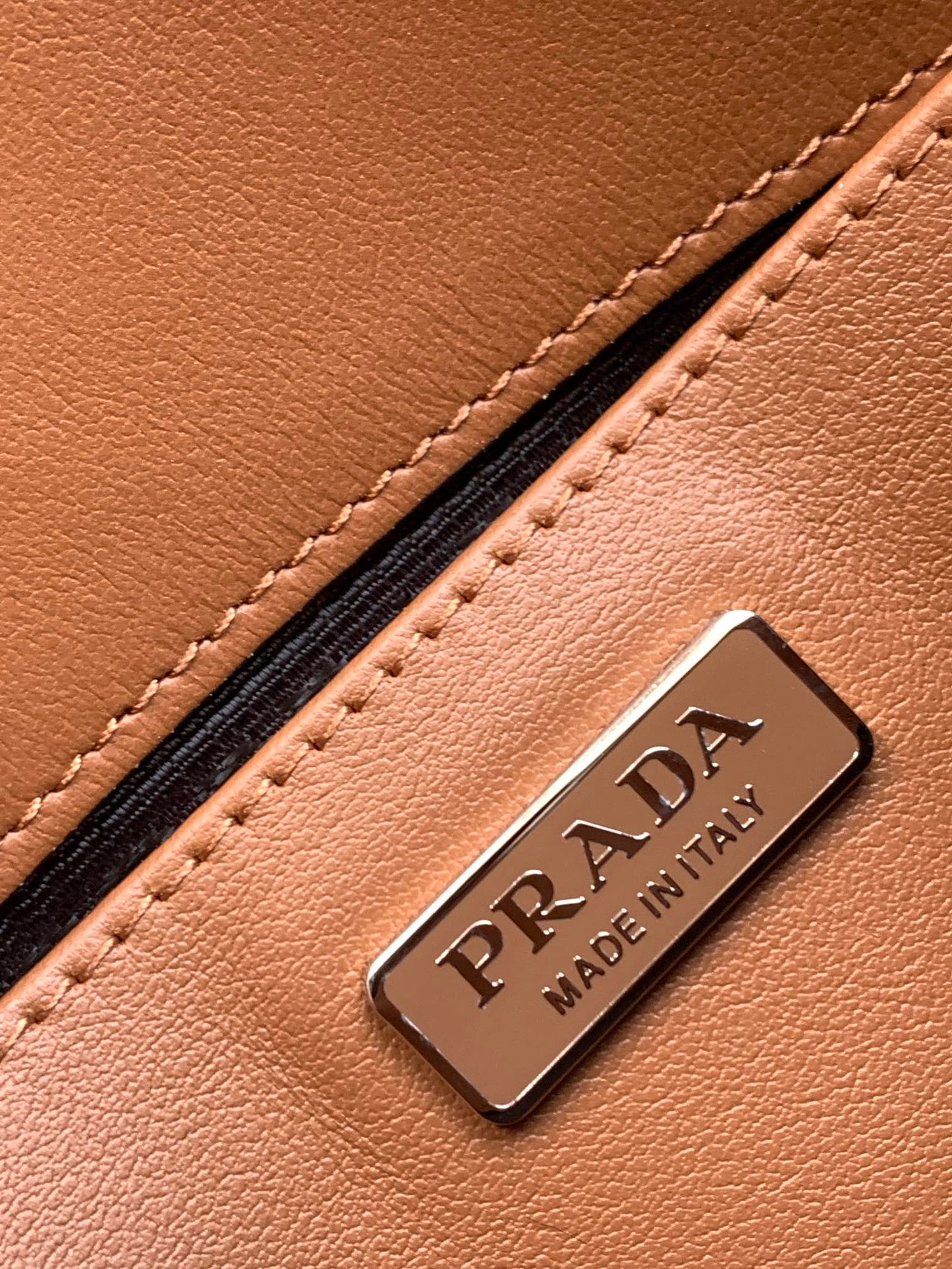 Prada Milano Flap Bag Brushed Leather 23cm