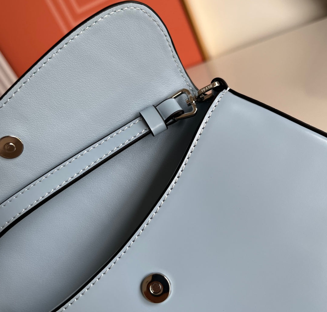 Prada Milano Flap Bag Brushed Leather 23cm
