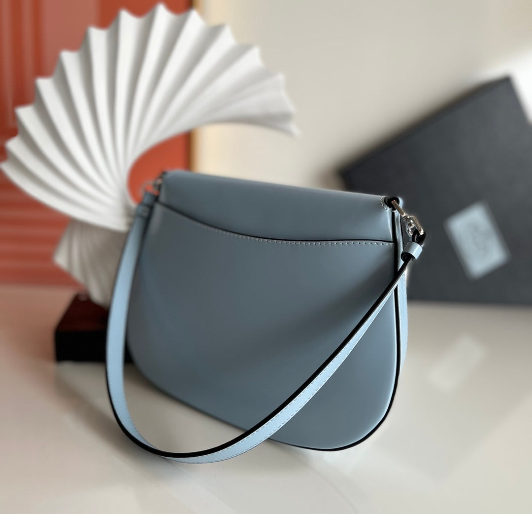 Prada Milano Flap Bag Brushed Leather 23cm