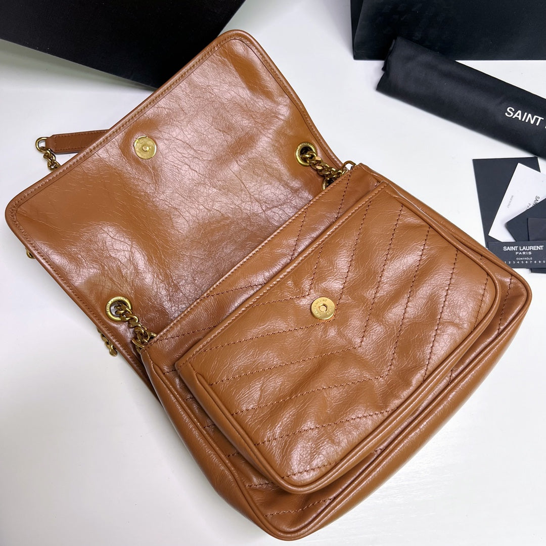 Ysl Saint Laurent Niki Bag Vintage Leather 28