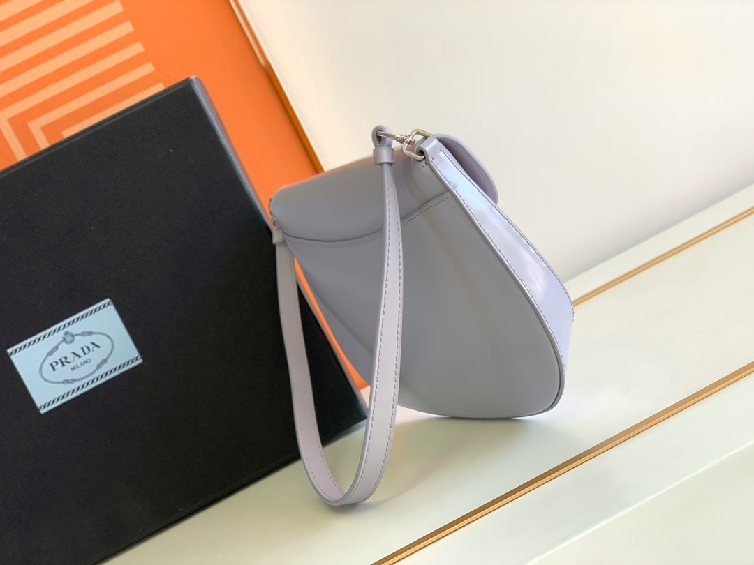 Prada Milano Flap Bag Brushed Leather 23cm