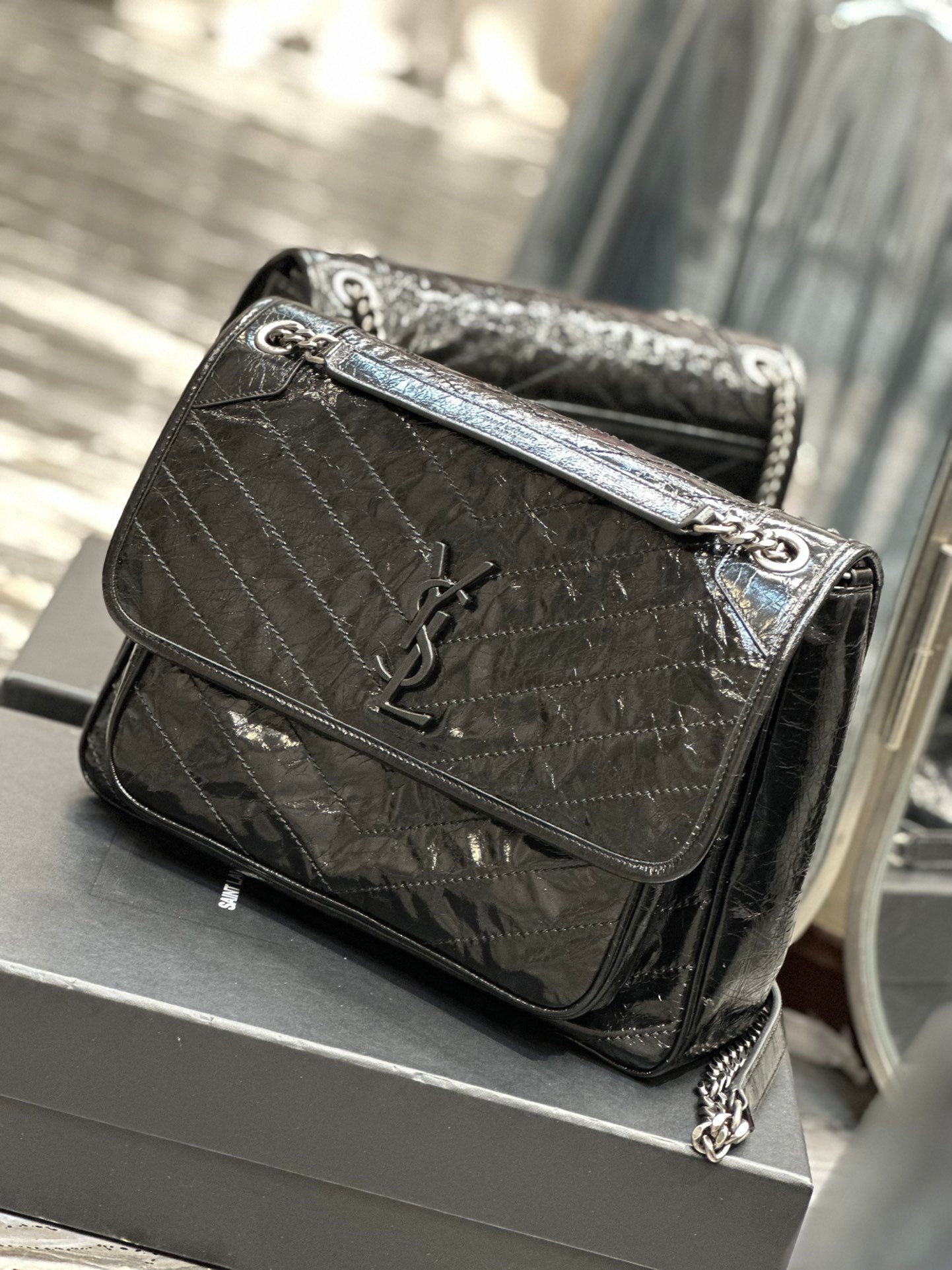 Ysl Saint Laurent Niki Bag Vintage Leather 32