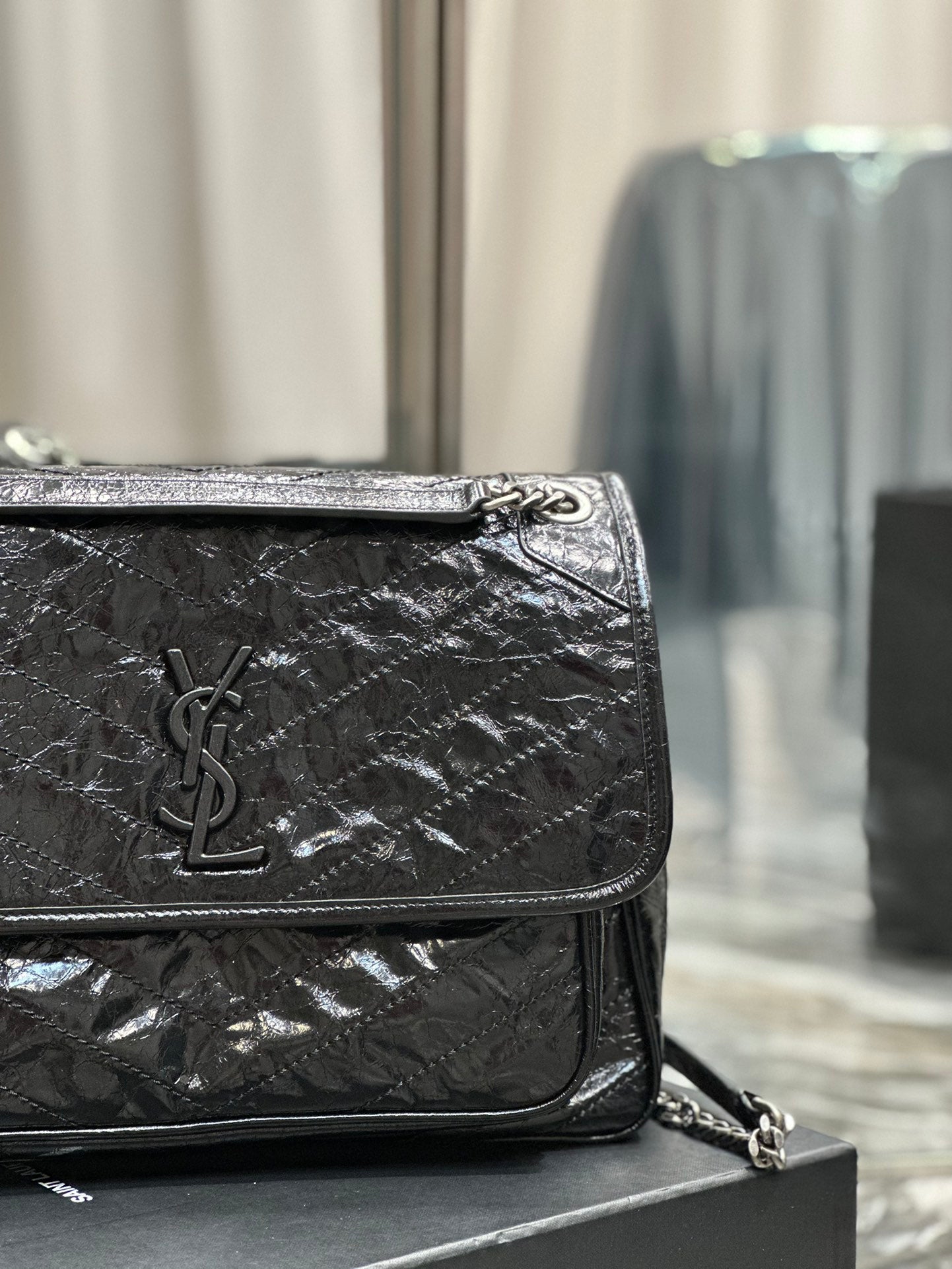 Ysl Saint Laurent Niki Bag Vintage Leather 32