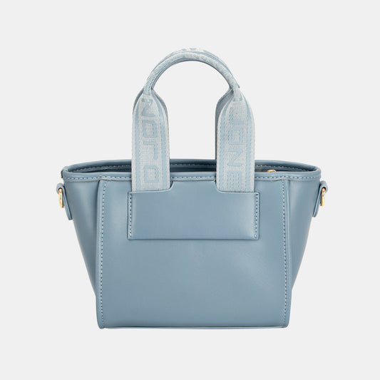 David Jones Small Handbag with Embossed Pattern Handles-1