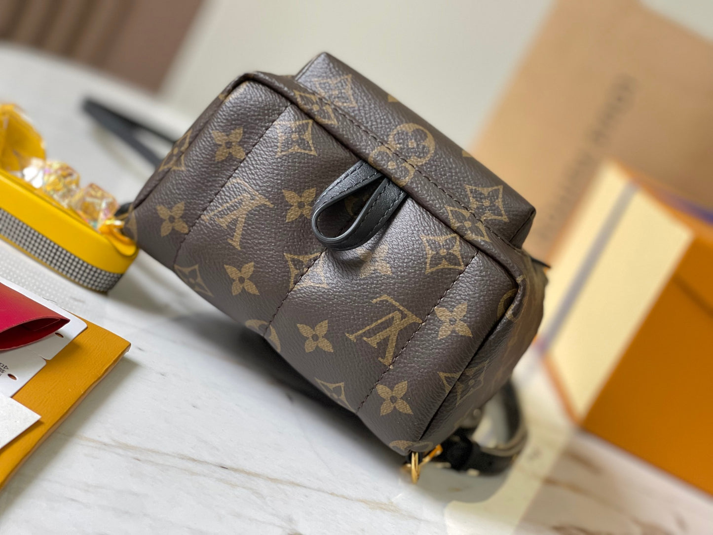 Lv Louis Vuitton Palm Springs Mini backpack in Monogram Canvas