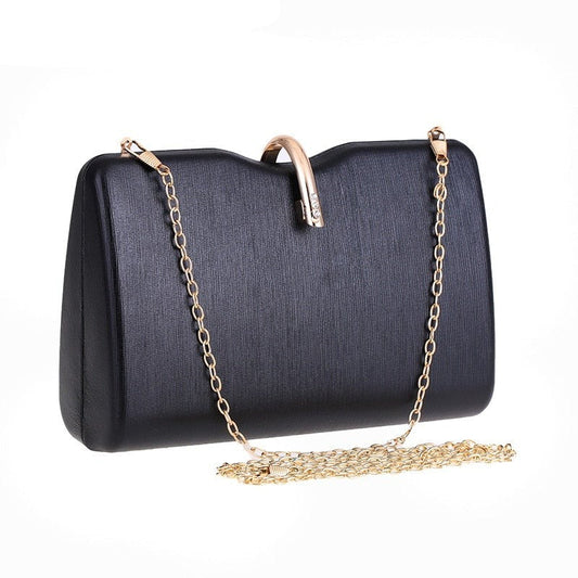 Arrival Pu fashion lady evening bags with luxury women clutch purse shoulder chain female handbags-0