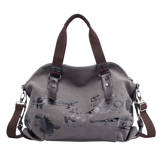 Female Large Pocket Casual Tote Women's Handbag Shoulder Handbags Canvas Capacity Bags For Women Messenger Shopping  Bags #L20-0